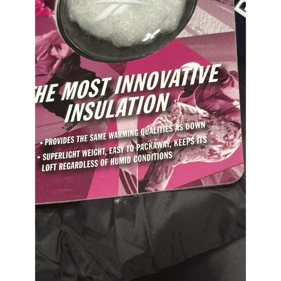 Women's $190 MSRP Black Reebok Glacier Shield Quilted Jacket Size 1X NWT - Picture 6 of 11